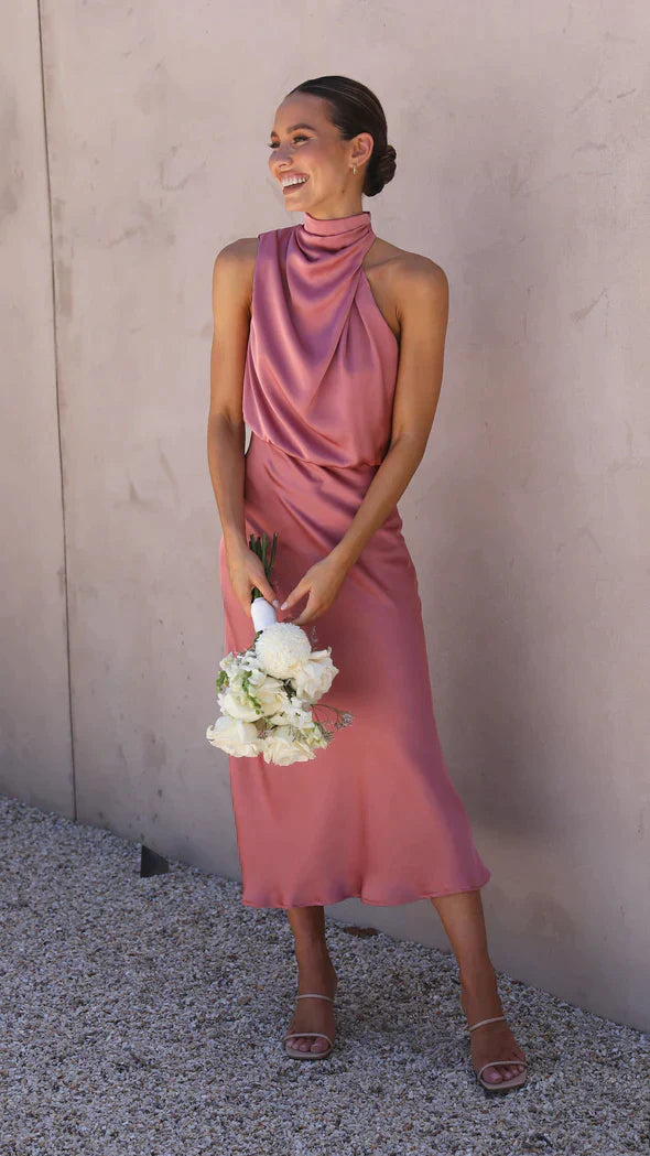 Nancy - Schimmerndes, langes Kleid für Damen