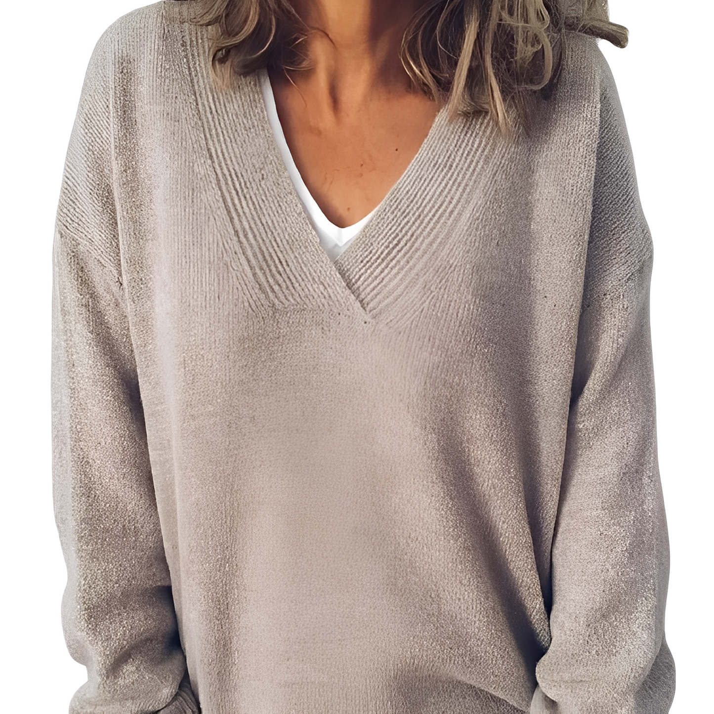 Camryn - Damenpullover aus lockerem Strick