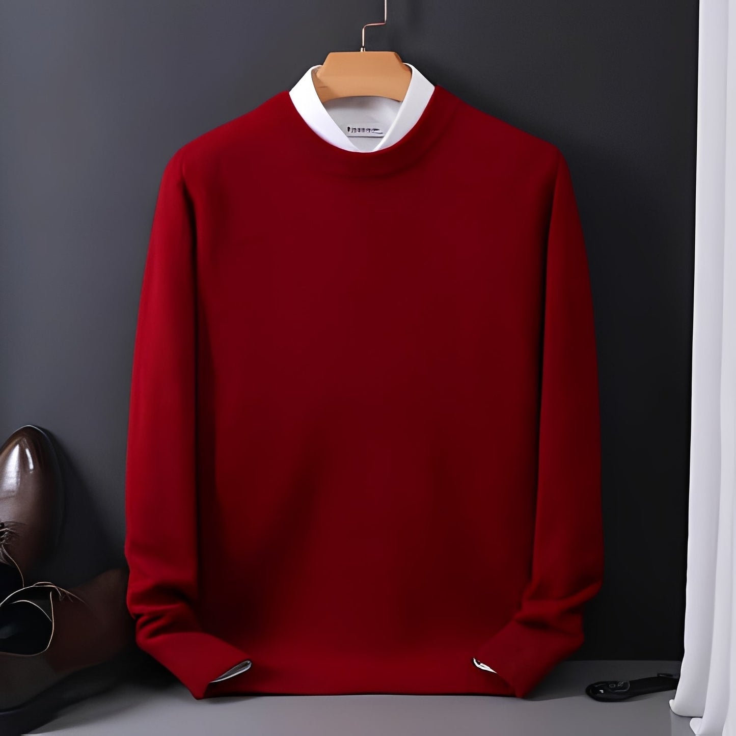 Esmund - Komfortabler, locker geschnittener Herren-Kaschmirpullover