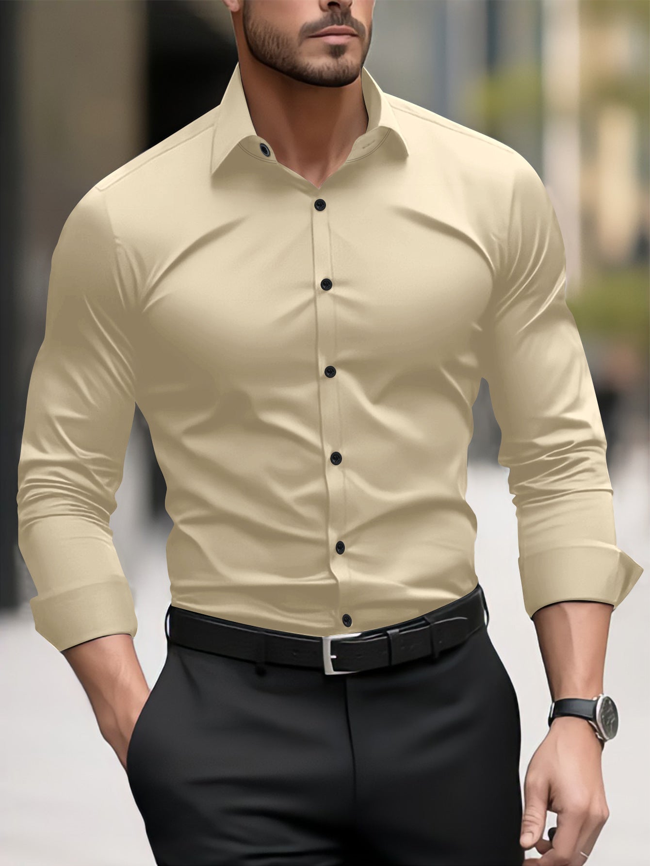 Thomas - Herren-Shirt für die Freizeit mit Kragen