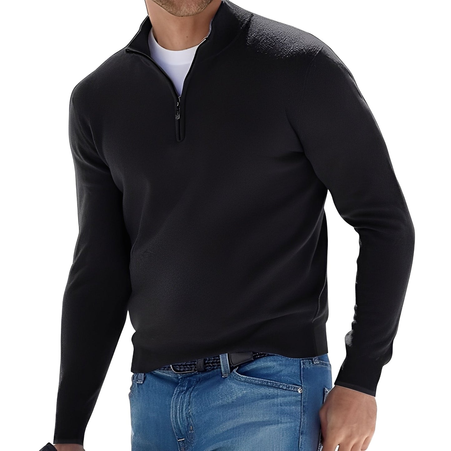 Fredric - Gemütlicher Pullover für Herren mit Zipper