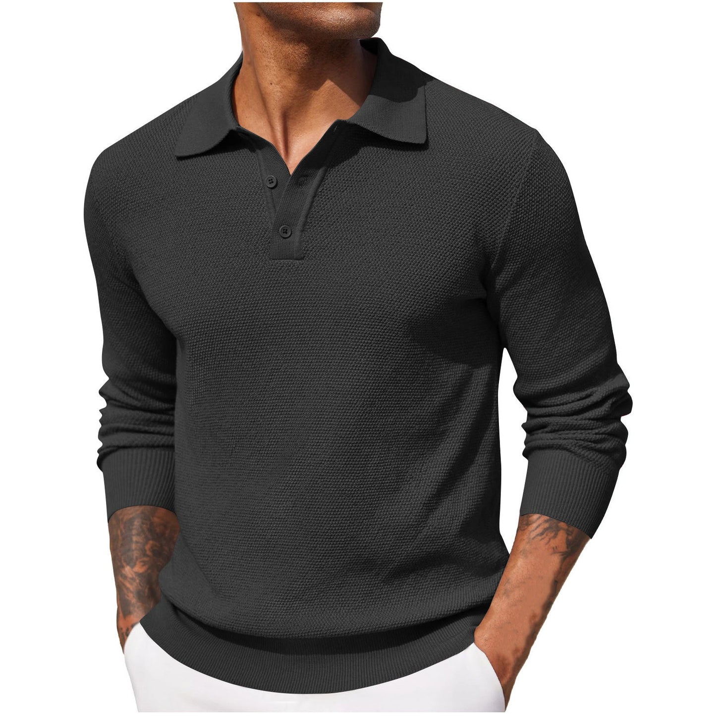 Harrison - Bequemes Langarmshirt für Herren
