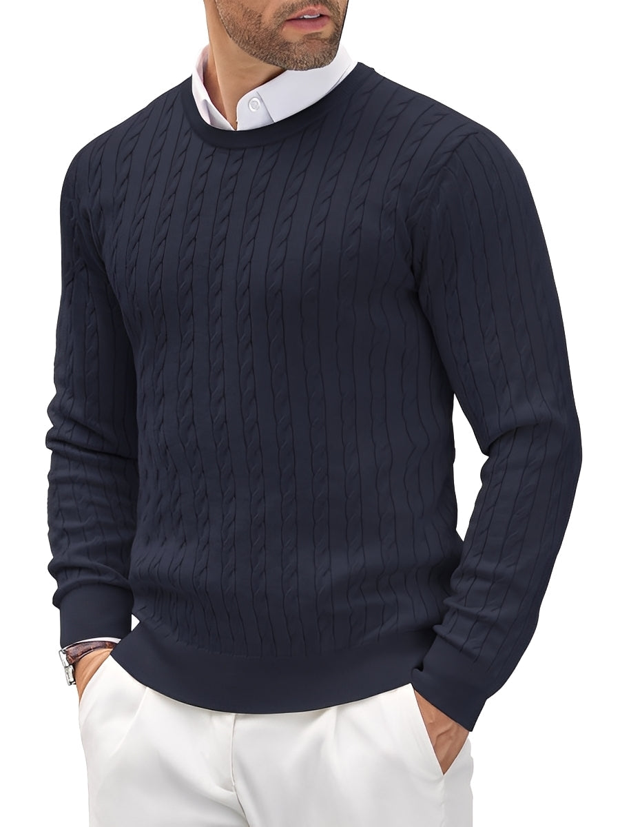 Romilly - Bequemer, schmal geschnittener Männerpullover