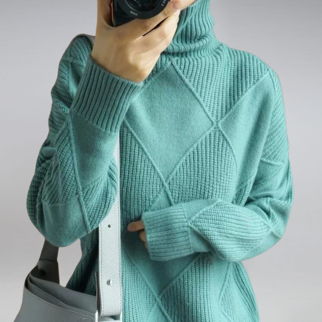 Camille – Damen-Kaschmir-Rollkragenpulli