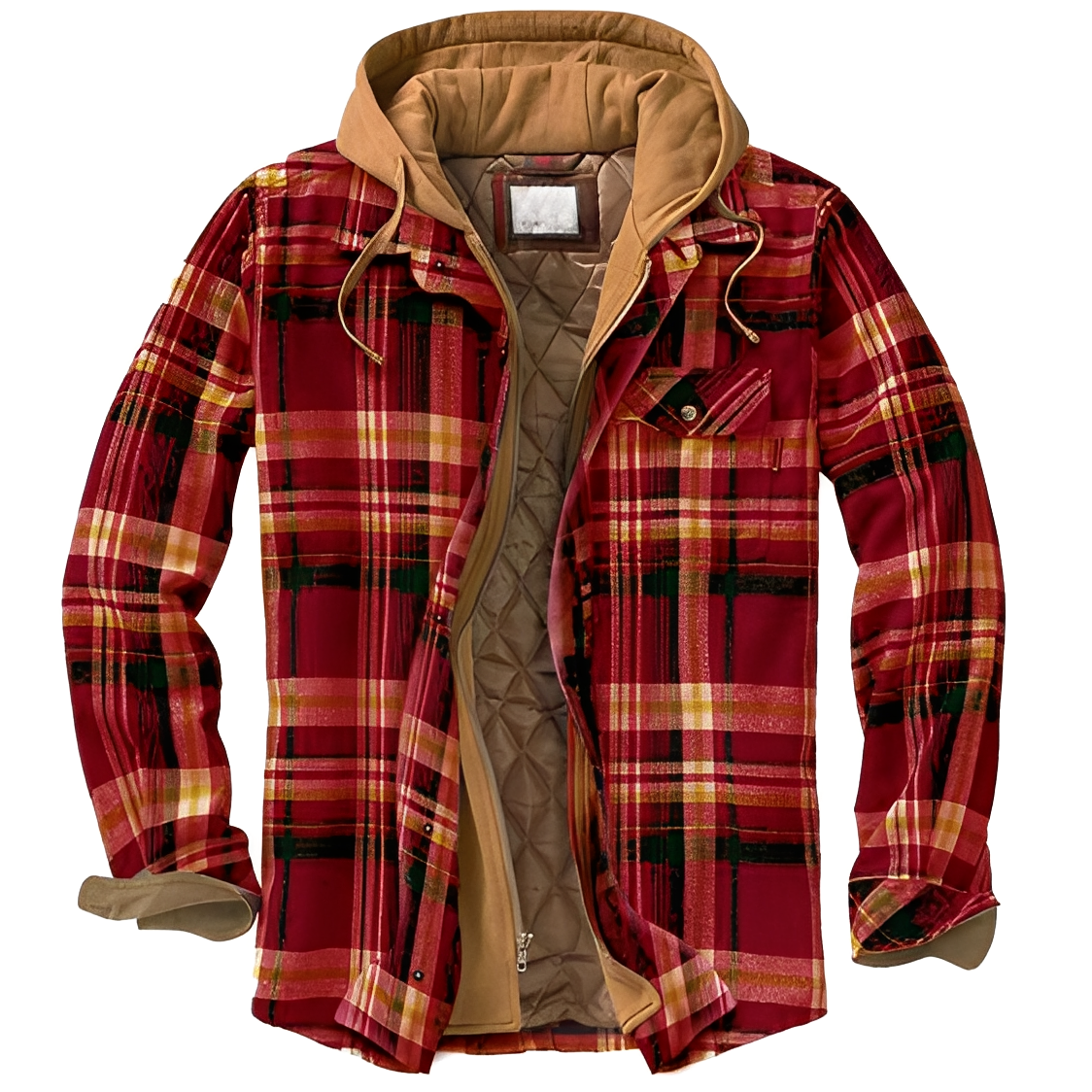 Denzil - Bequeme karierte Flanelljacke für Männer