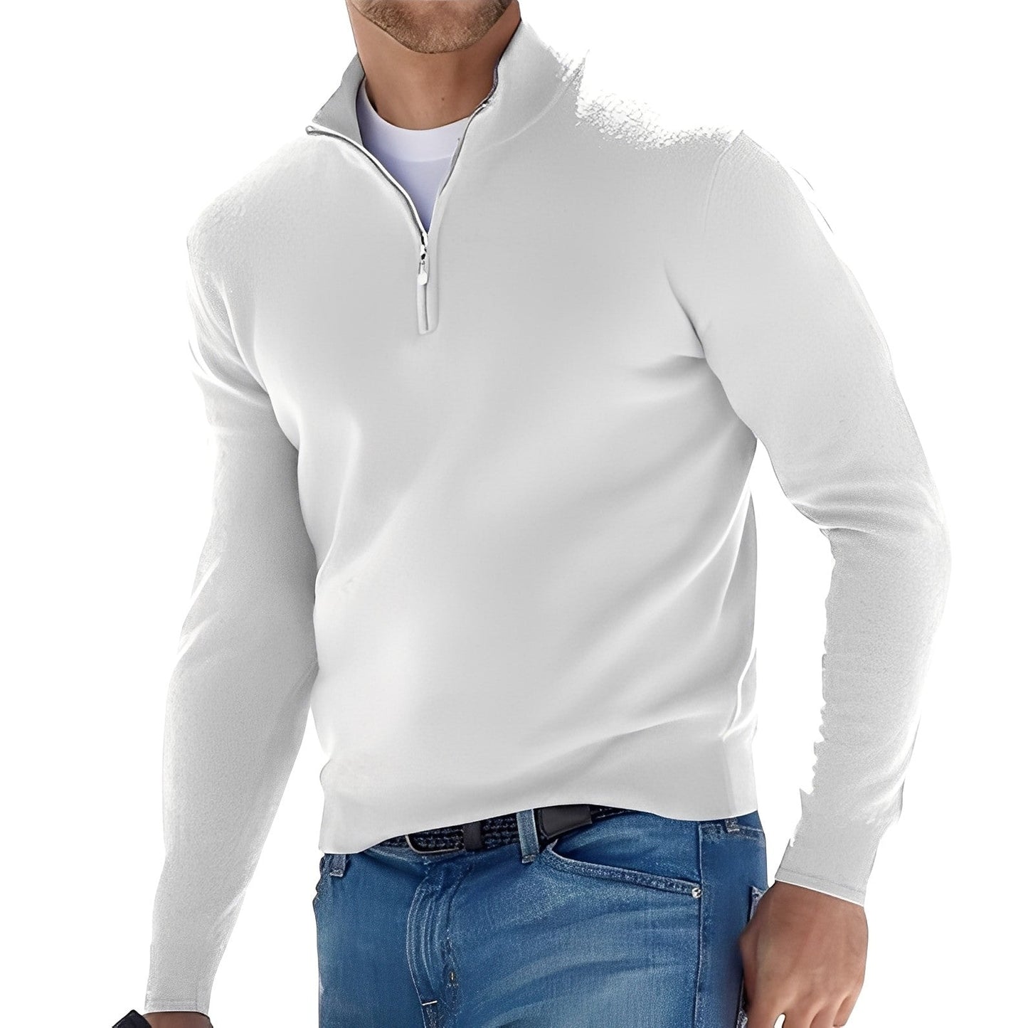 Fredric - Gemütlicher Pullover für Herren mit Zipper
