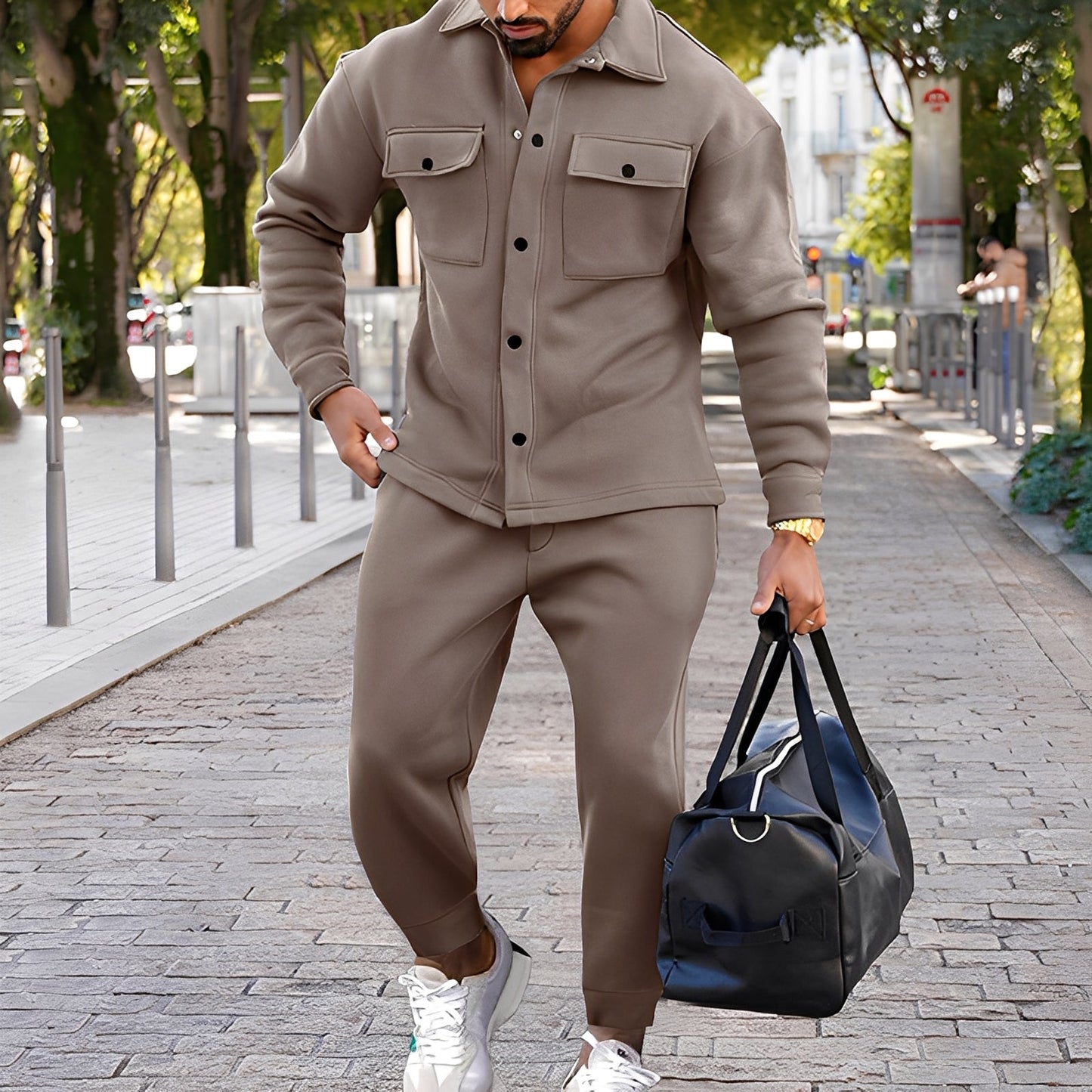 Kent - Schickes Slim-Fit-Set mit Hemd und Hose für Herren