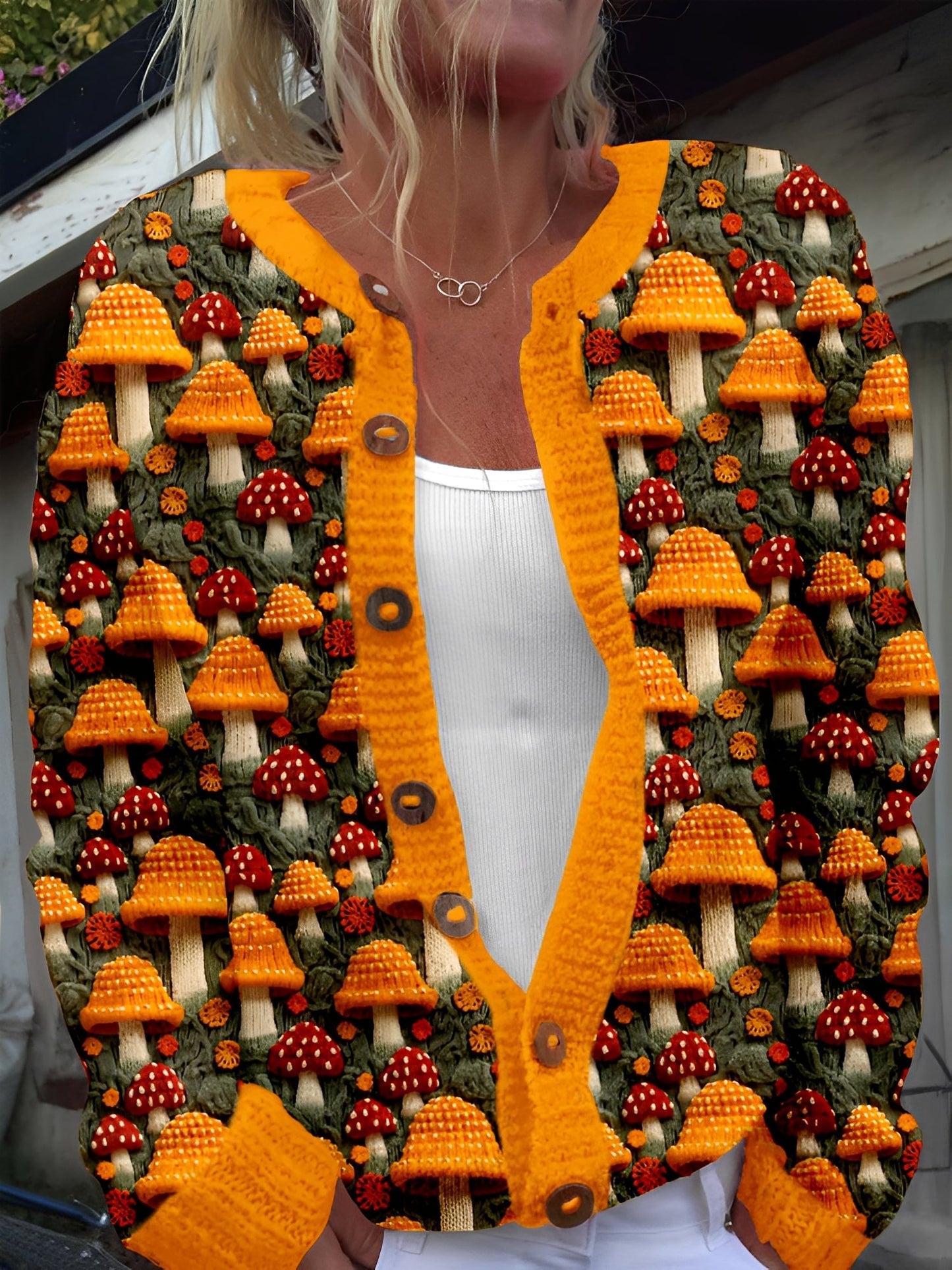 Kandace - Schicker Damen-Cardigan mit Blumenmuster