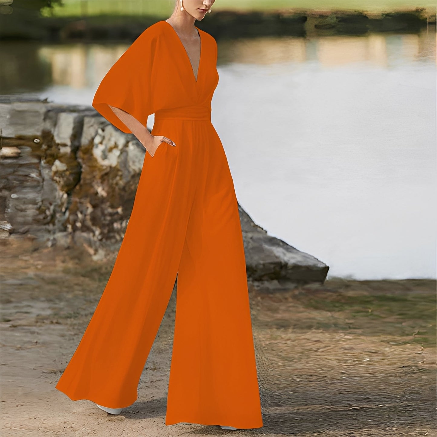 Carmella - Bequemer Damen-Jumpsuit mit hohem Bund