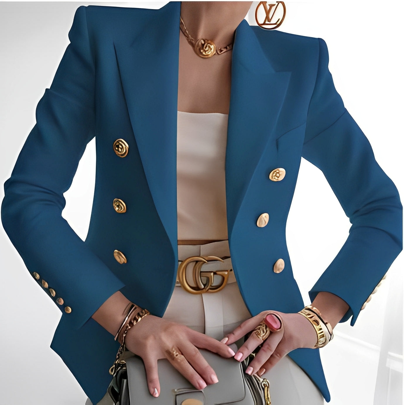 Raschelle - Traditioneller Damenblazer mit Knöpfen