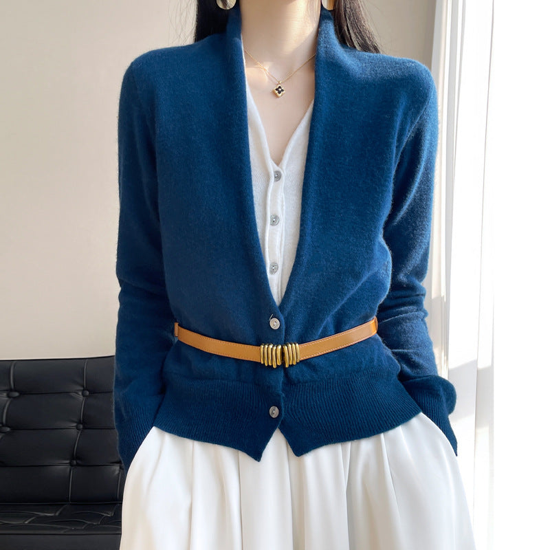 Jayleen - Weites Damen-Stricktop mit Knöpfen