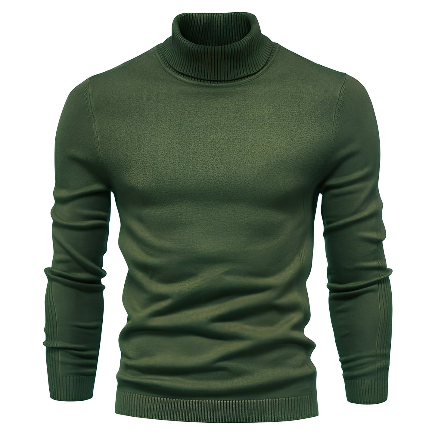 Evans - Herren-Rollkragenpullover, leicht und schmal geschnitten