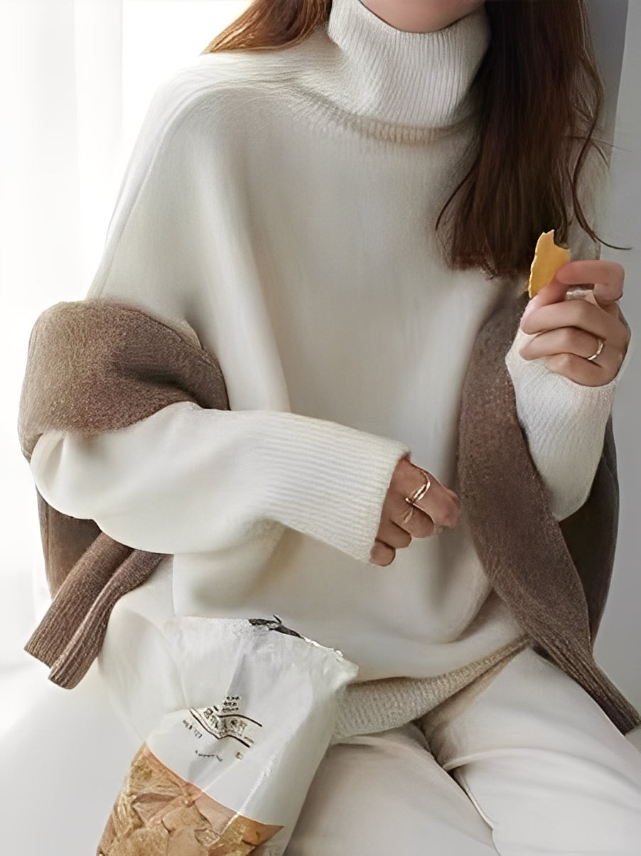 Adrienne - Eleganter, lässiger Kaschmir-Rollkragenpullover