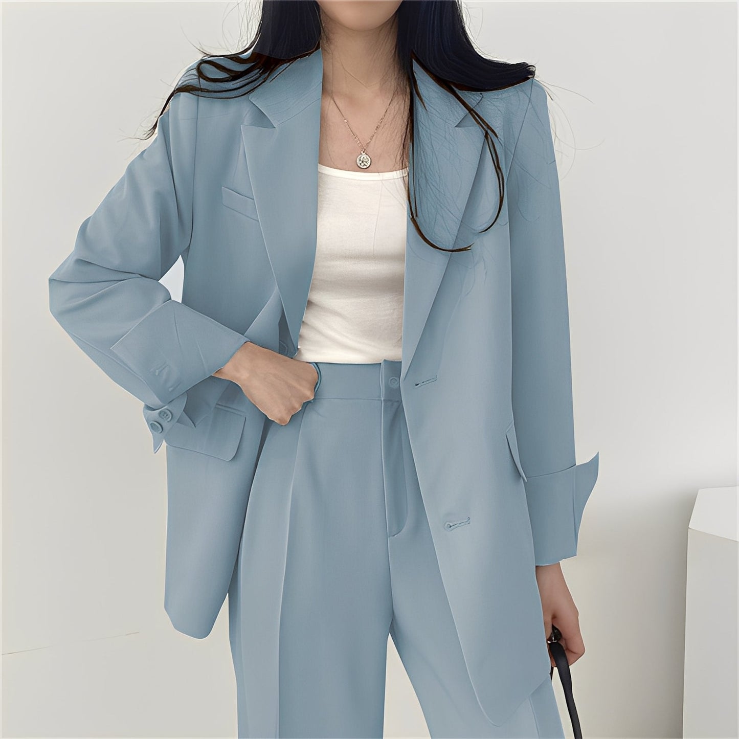 Alethea - Stilvolles Set mit lockerer Jacke und Hose für Frauen