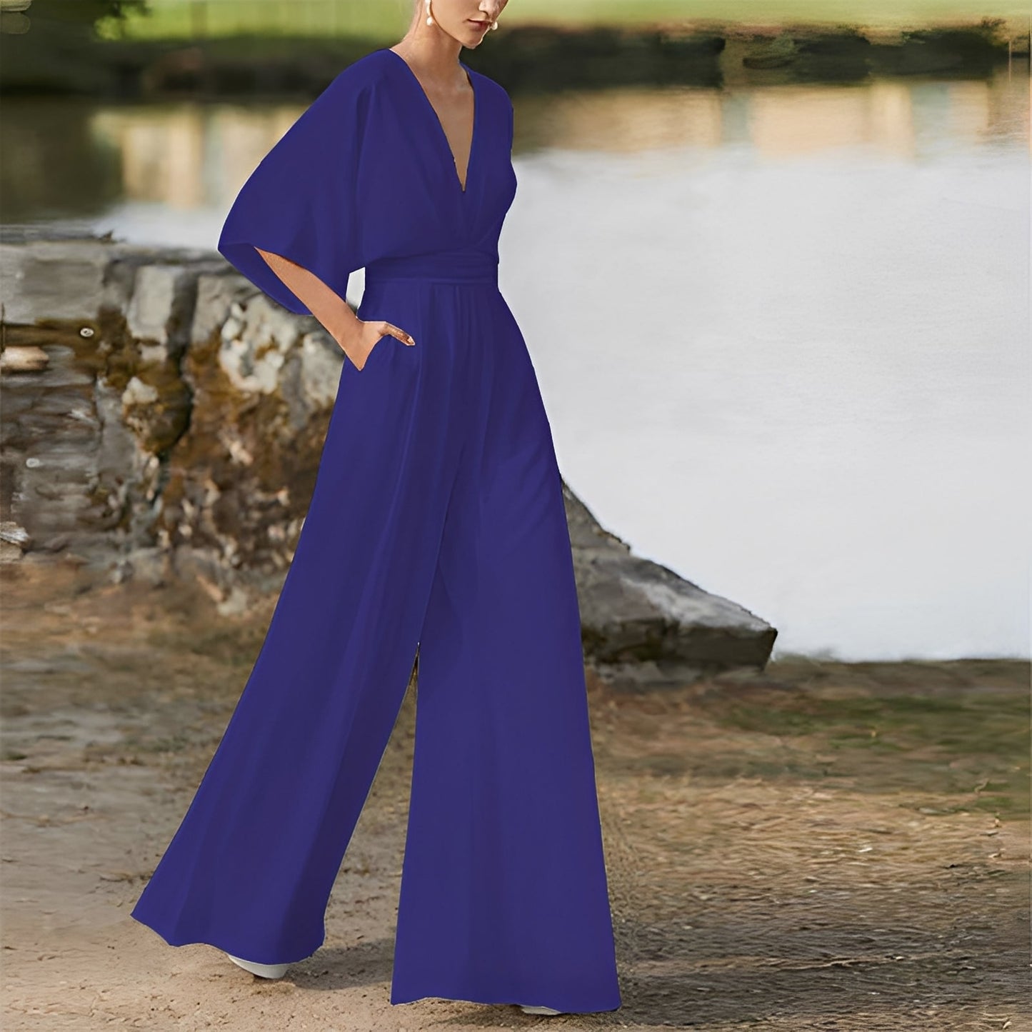 Carmella - Bequemer Damen-Jumpsuit mit hohem Bund