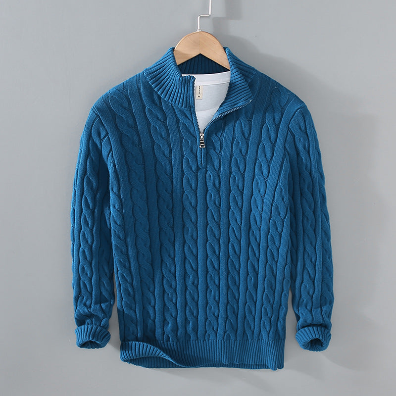 Benson - Komfortabler Herrenpullover aus Kaschmir mit Zipper