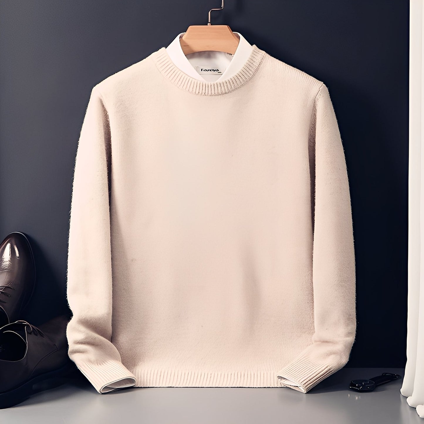 Esmund - Komfortabler, locker geschnittener Herren-Kaschmirpullover