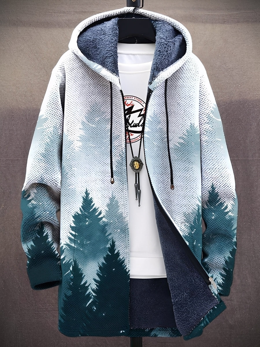 Trenton - Stylische Herrenjacke mit Kapuze und Muster