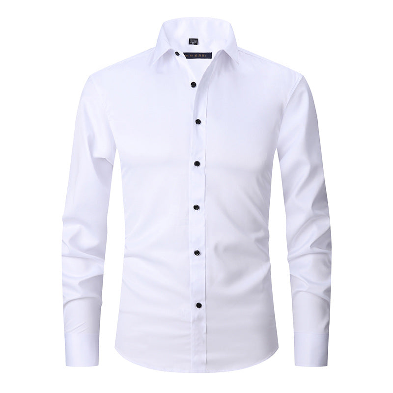 Ronan - Einfaches, schickes Herrenshirt mit langen Ärmeln
