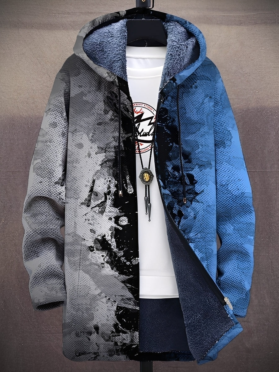 Trenton - Stylische Herrenjacke mit Kapuze und Muster