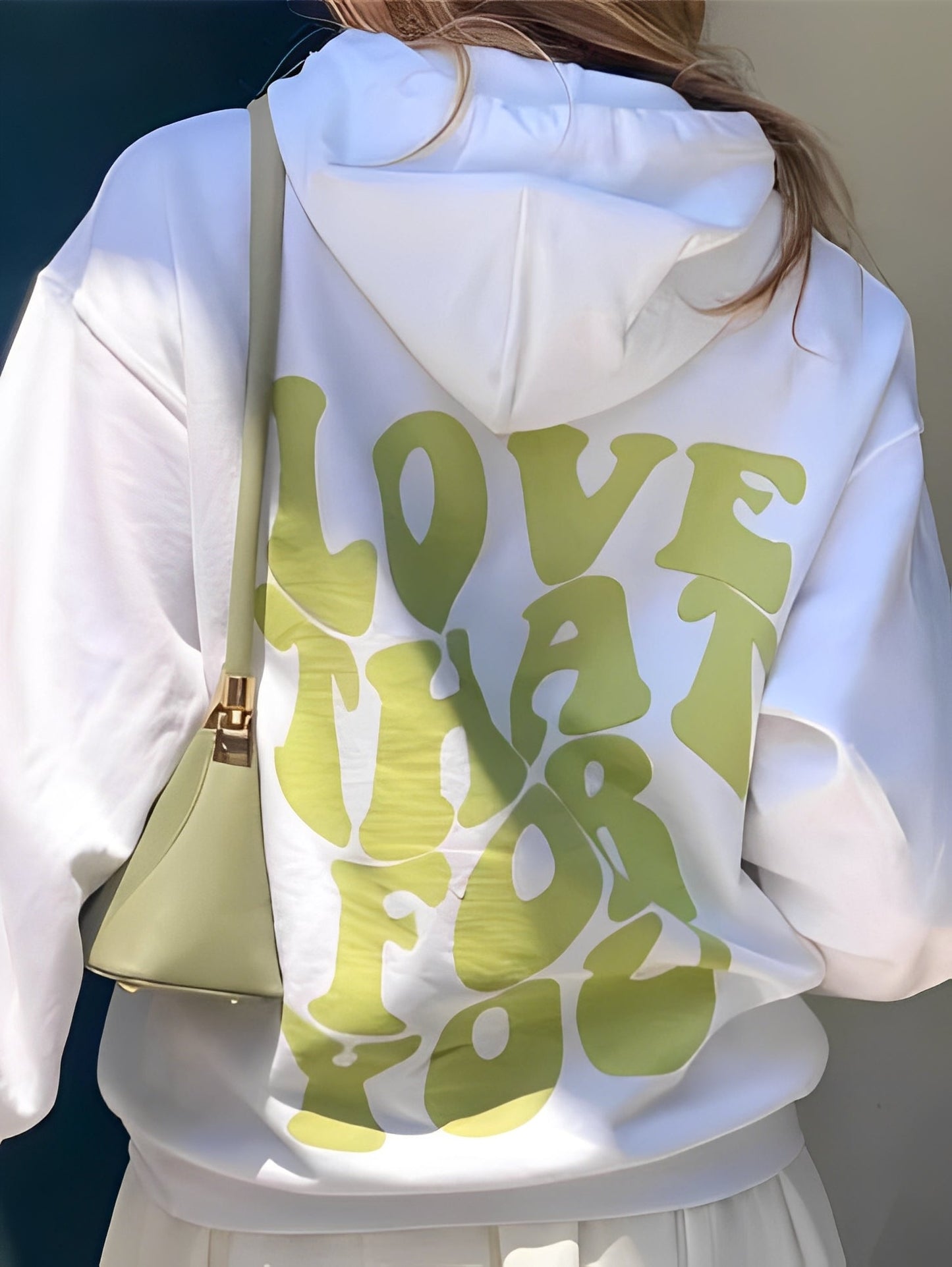 Rebeccah - Locker geschnittener Damen-Hoodie mit Aufdruck