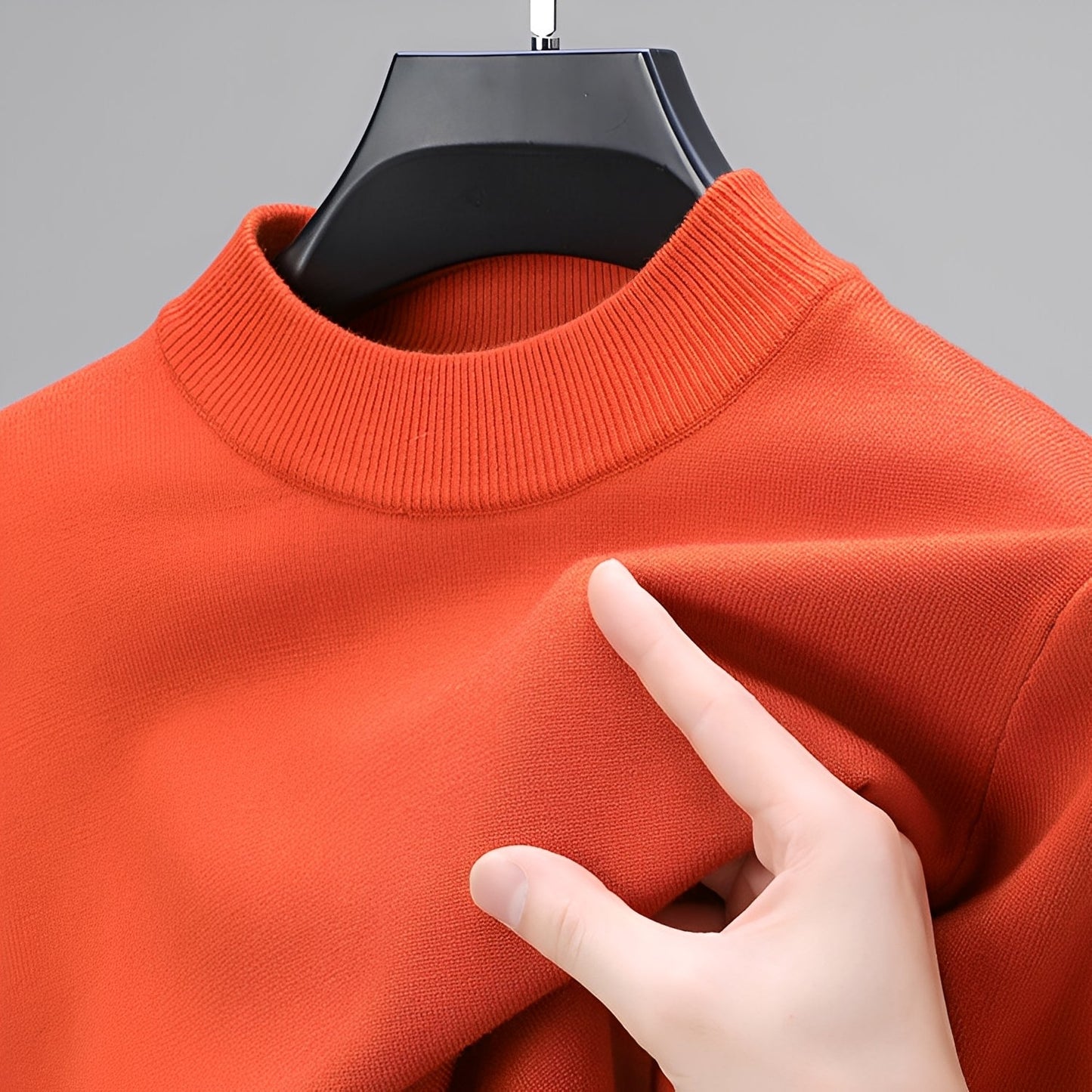 Davis - Gemütlicher Kaschmirpullover mit Saum für Männer