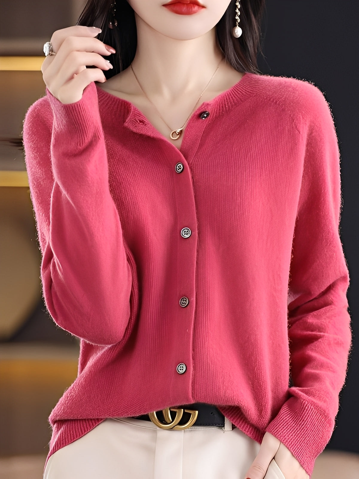 Arabella - Bequemer Damenpulli aus Wolle mit lockerem Stil