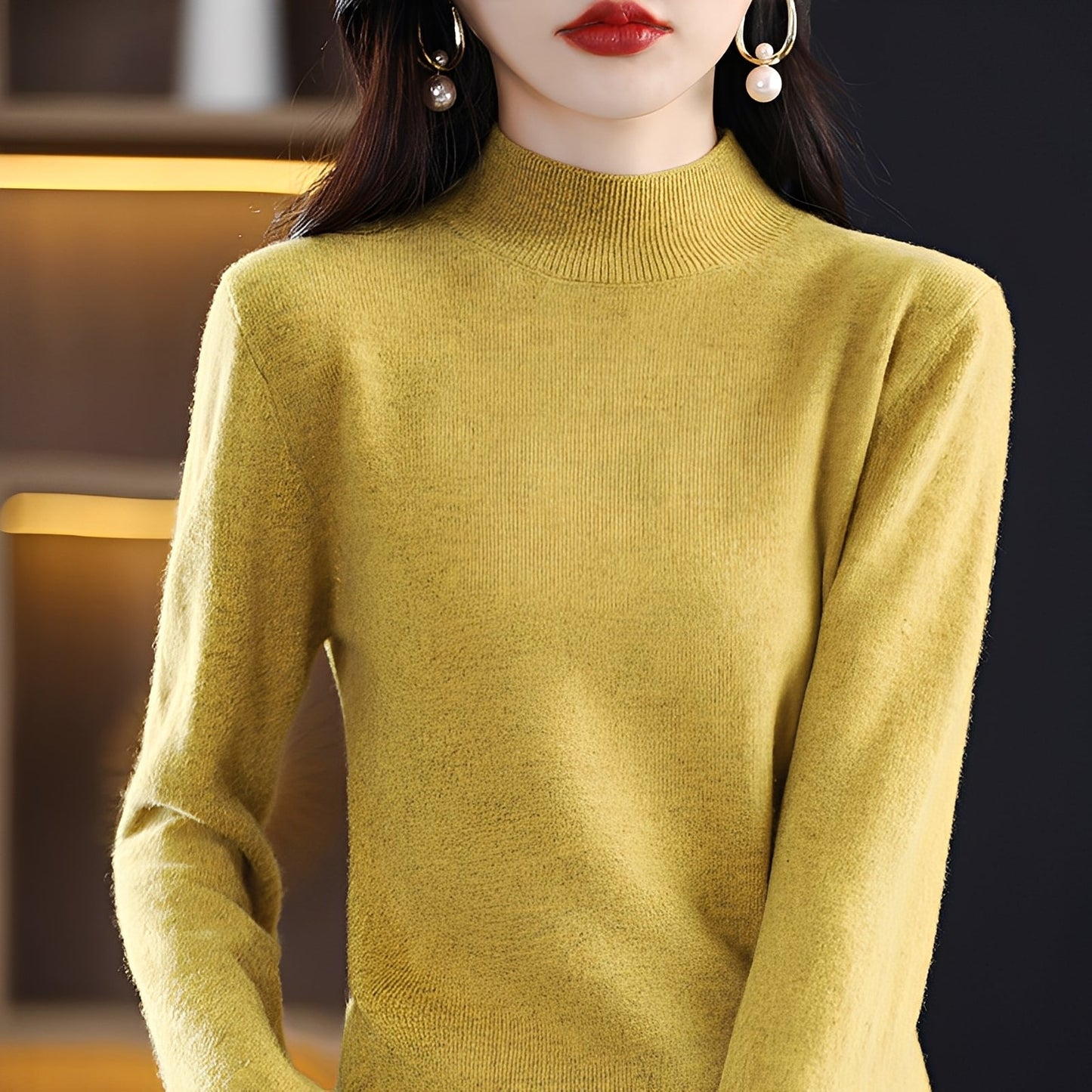 Natille - Bequemer Damenpullover aus Kaschmir und Wolle