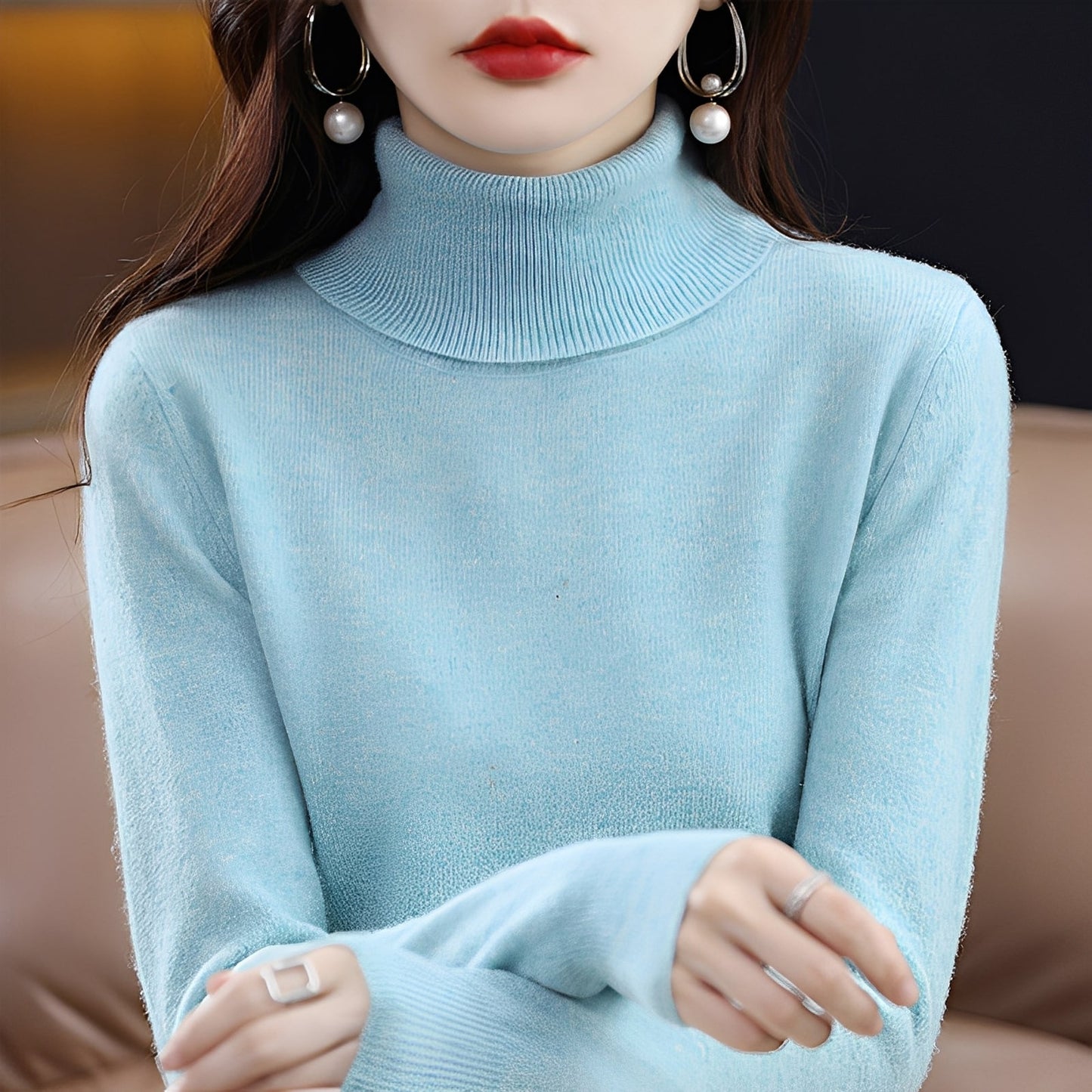 Jocelin - Leichter Damen-Rollkragenpullover