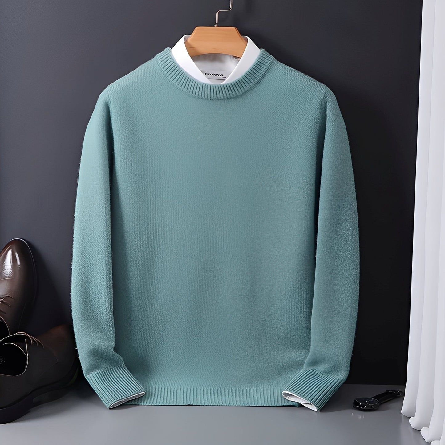 Esmund - Komfortabler, locker geschnittener Herren-Kaschmirpullover