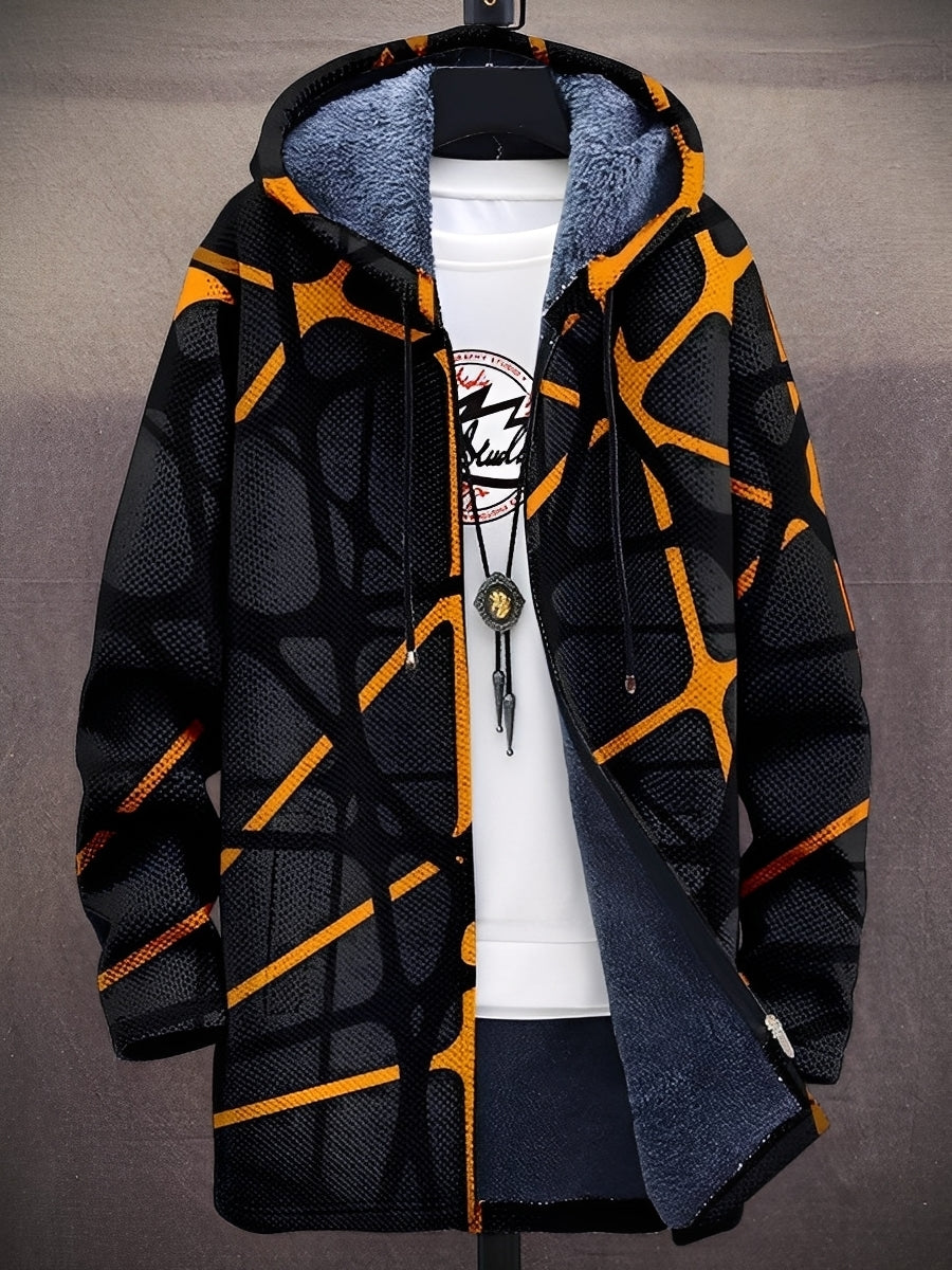 Trenton - Stylische Herrenjacke mit Kapuze und Muster
