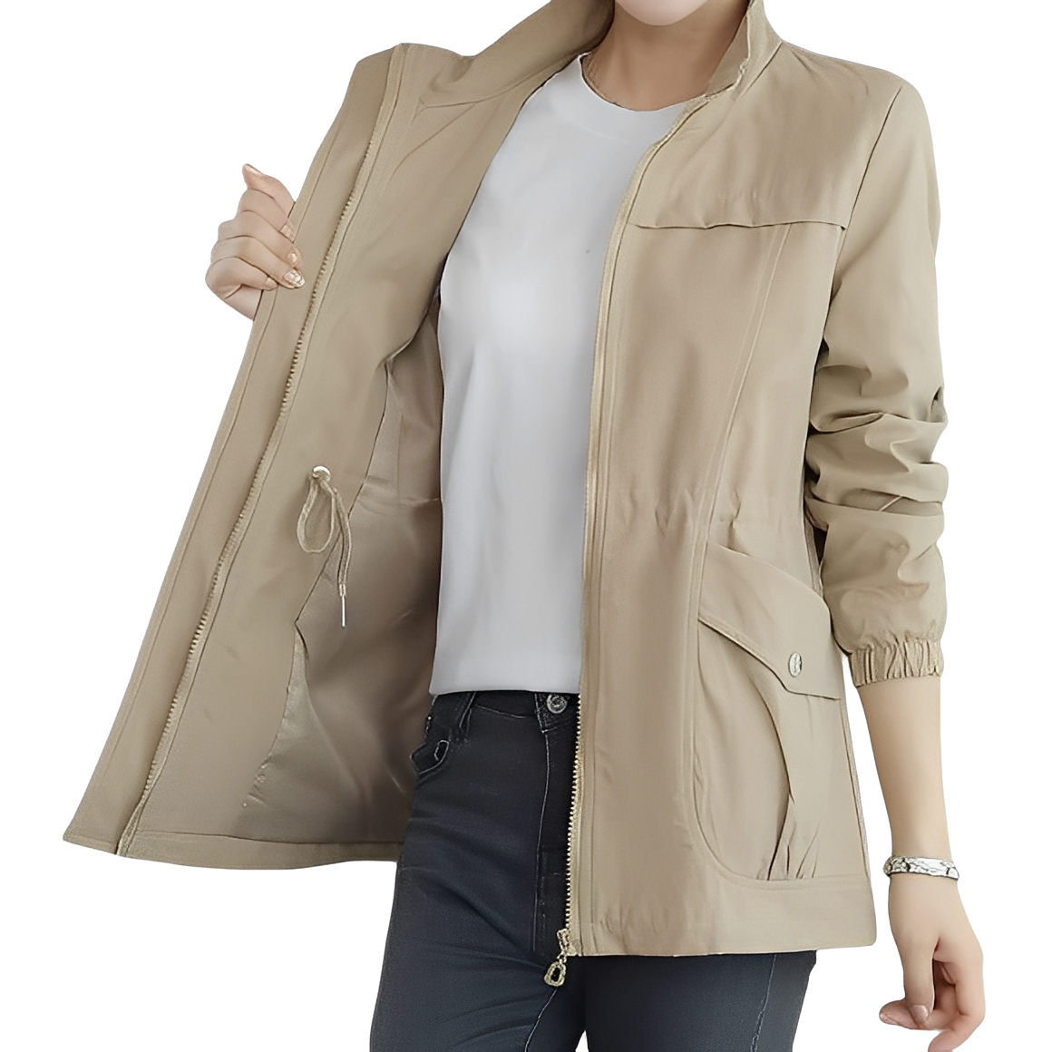 Gwenda - Modische Damenjacke mit anpassbarer Taille