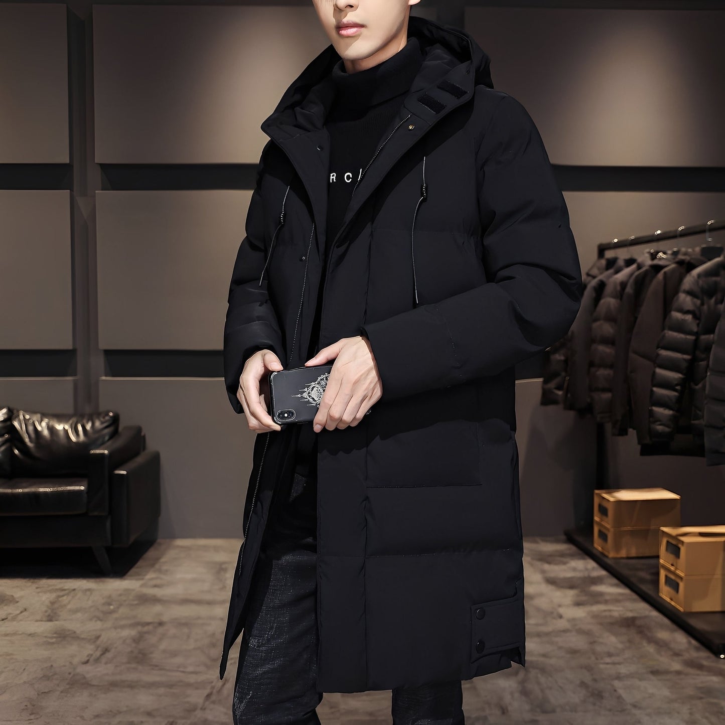 Bryan - Eleganter, warmer Mantel für Männer