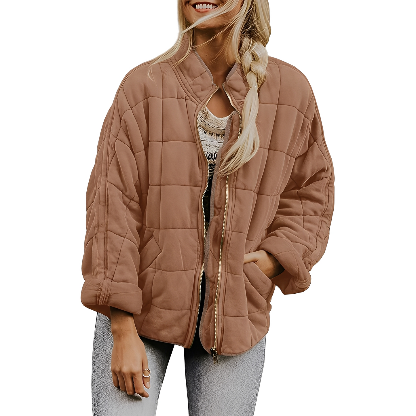 Luana - Damenjacke mit leichtem Steppmuster und Taschen