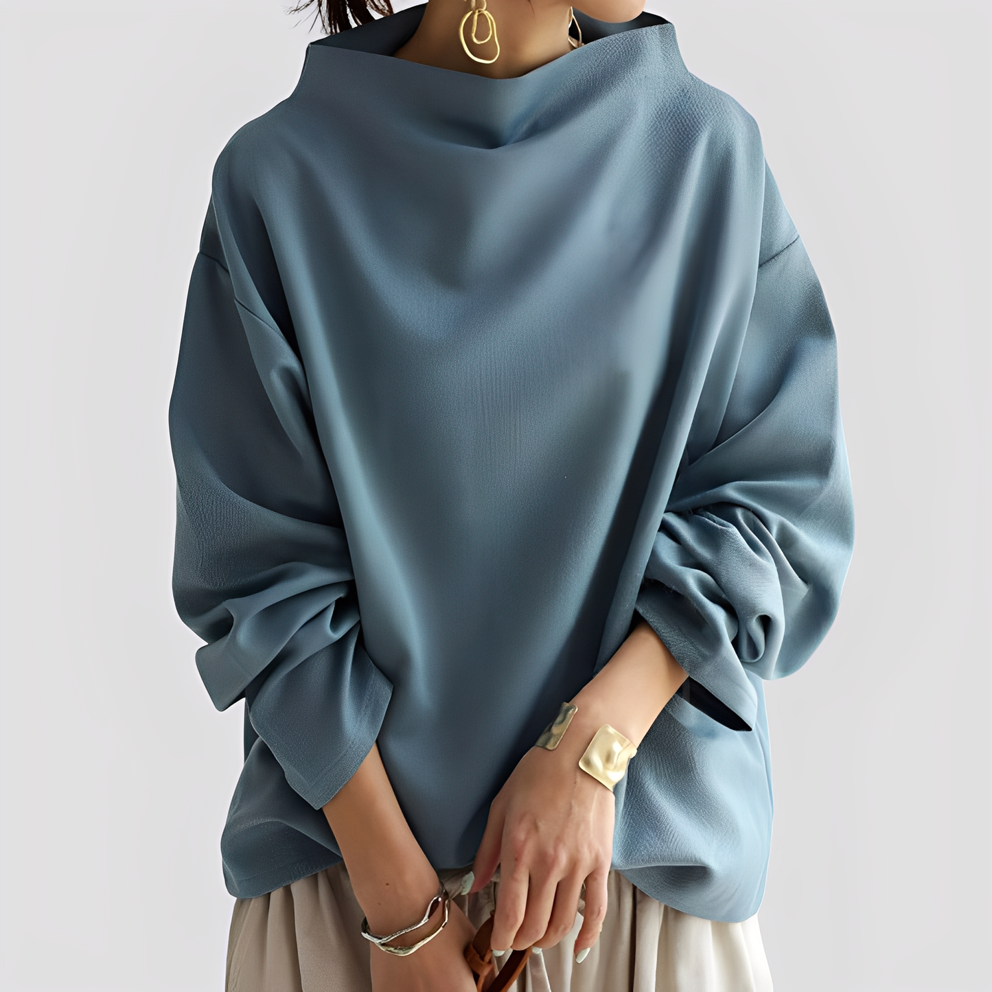 Twyla - Schicker, locker geschnittener Damenpulli