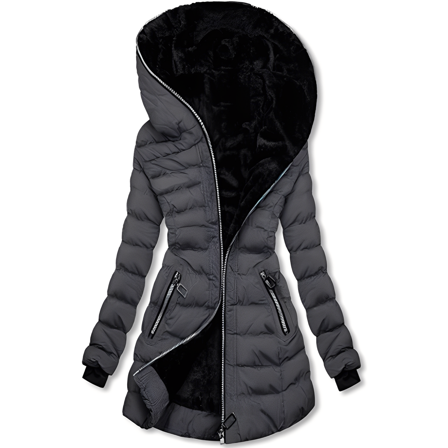 Jasmine - Moderne Frauen-Winterjacke mit Kapuze