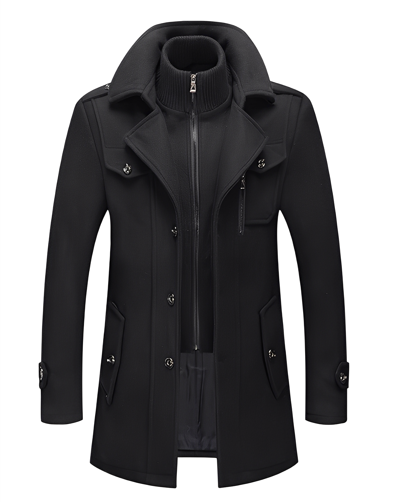 Gareth - Schicker zweilagiger Herren-Trenchcoat