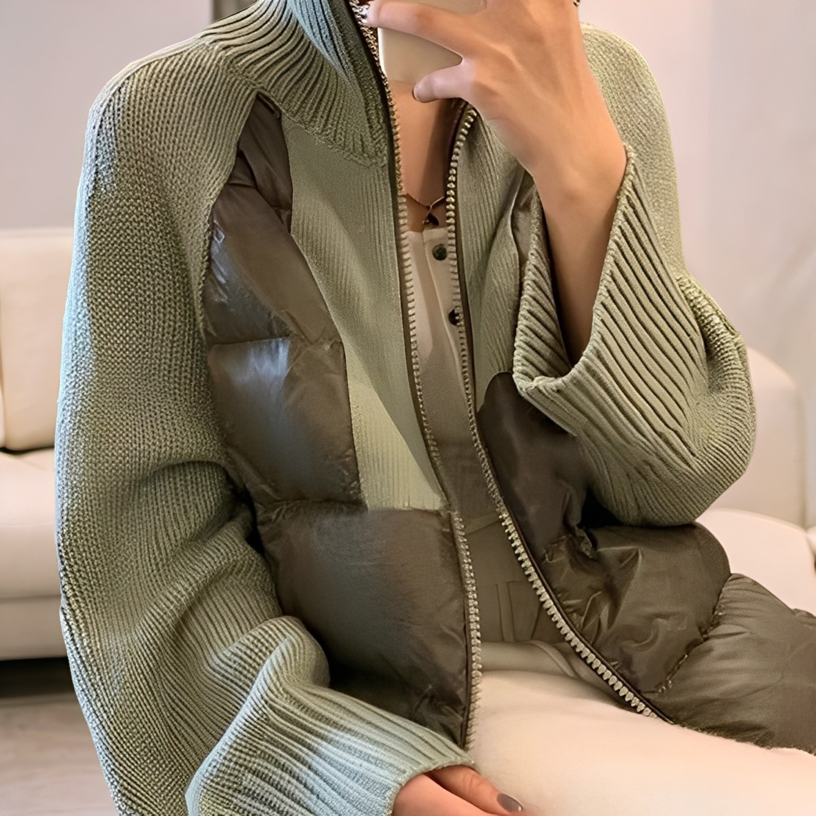 Harley - Gemütliche Strickjacke mit Reißverschluss für Damen