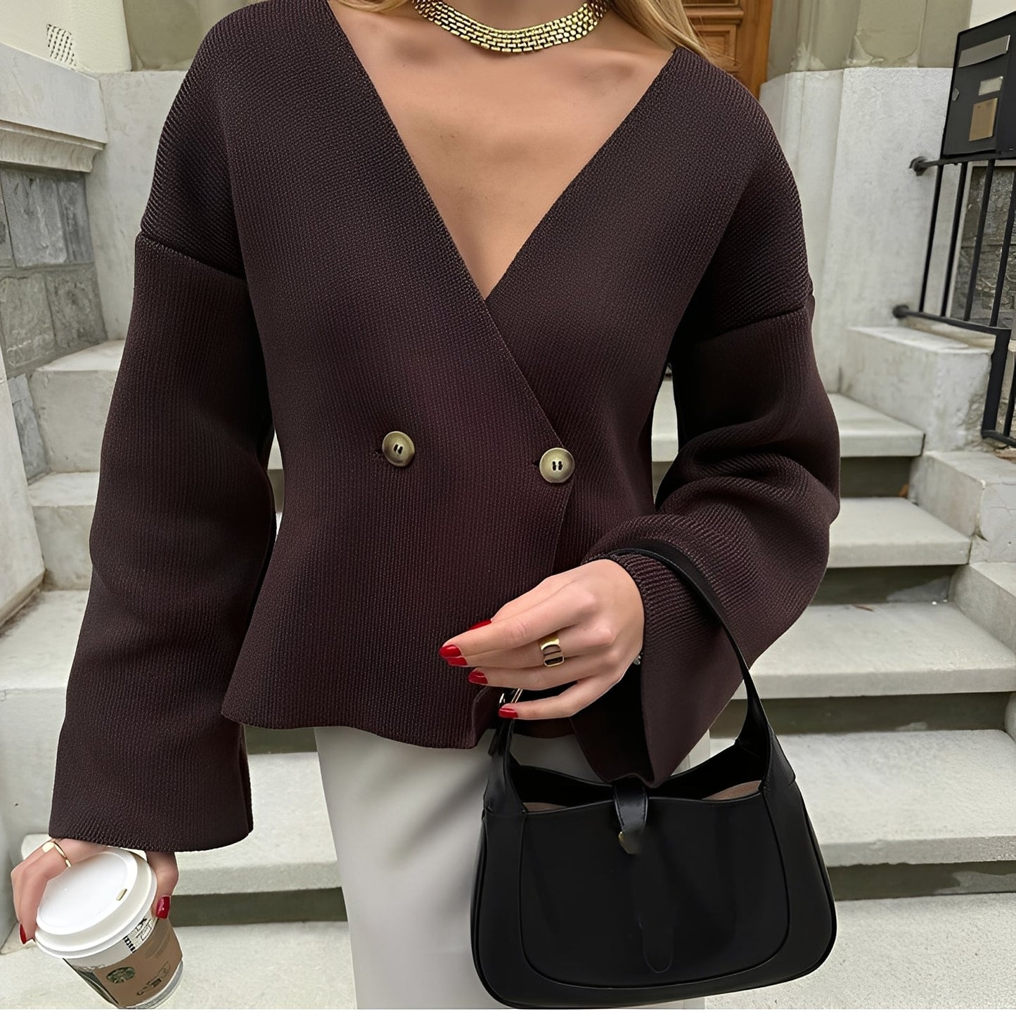 Anjelica - Eleganter und lässiger Damen-Strickcardigan