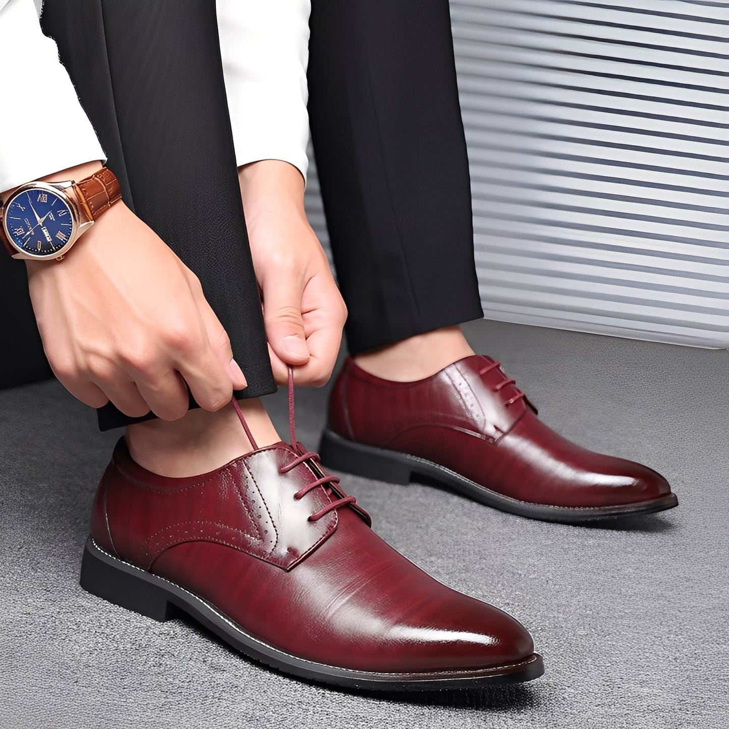 Beckham - Stilvolle Schnürschuhe im Brogue-Stil für Herren
