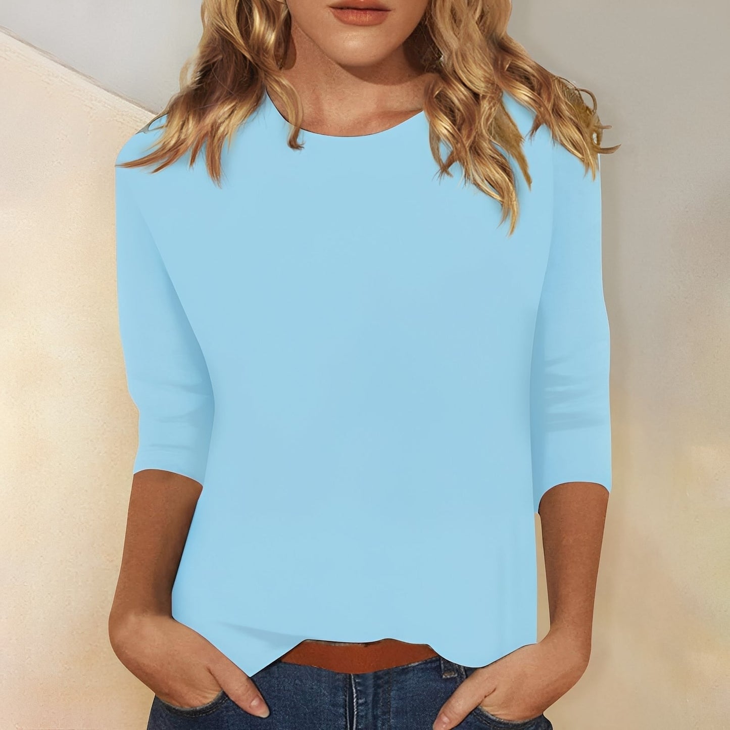 Louisa - Lässiges, einfaches Damen-Langarmshirt