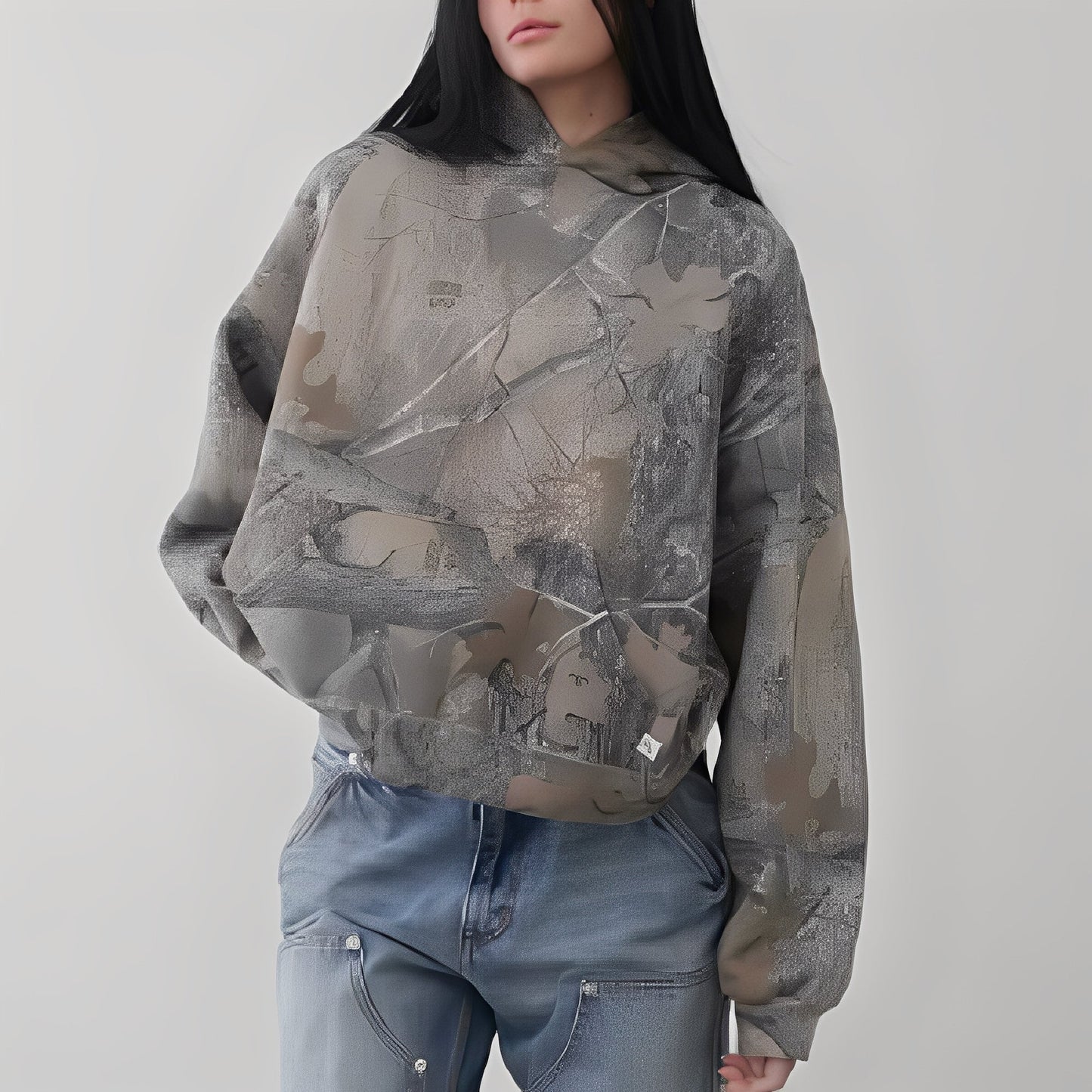Anya - Gemütlicher Hoodie im Tarnmuster