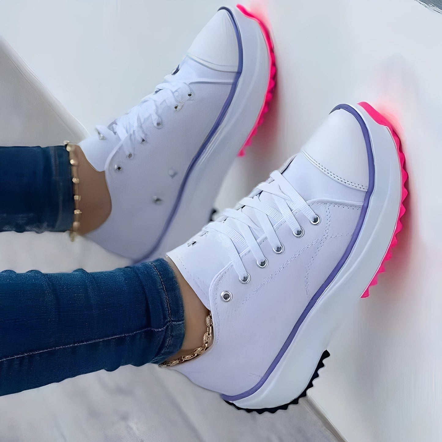 Mellony - Bequeme Damenschuhe mit dicker Sohle