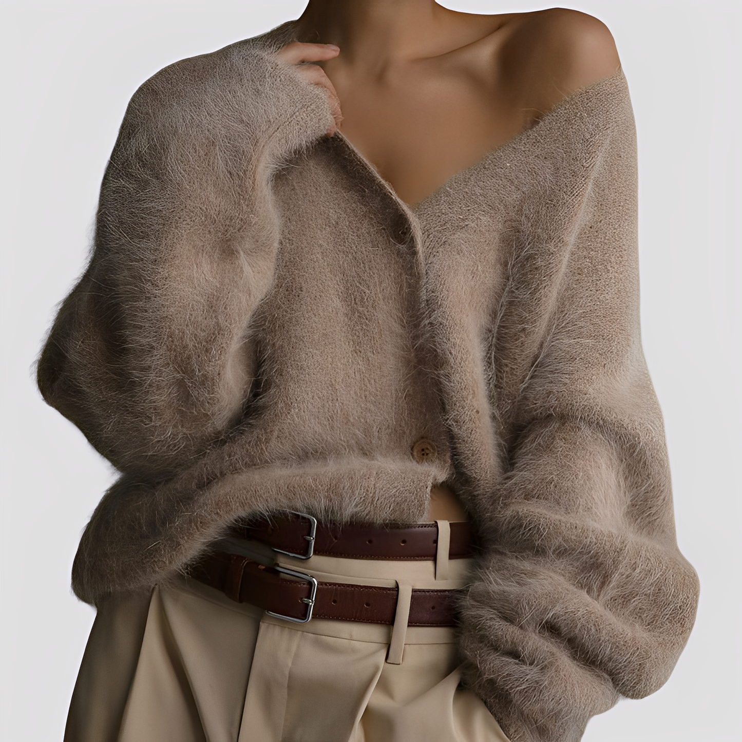 Lavena - Bequemer, weiter Damen-Kaschmirpullover