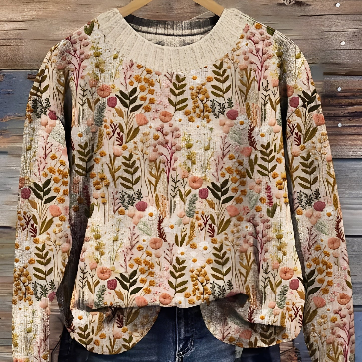 Eunice - Damenwollpullover im traditionellen Stil