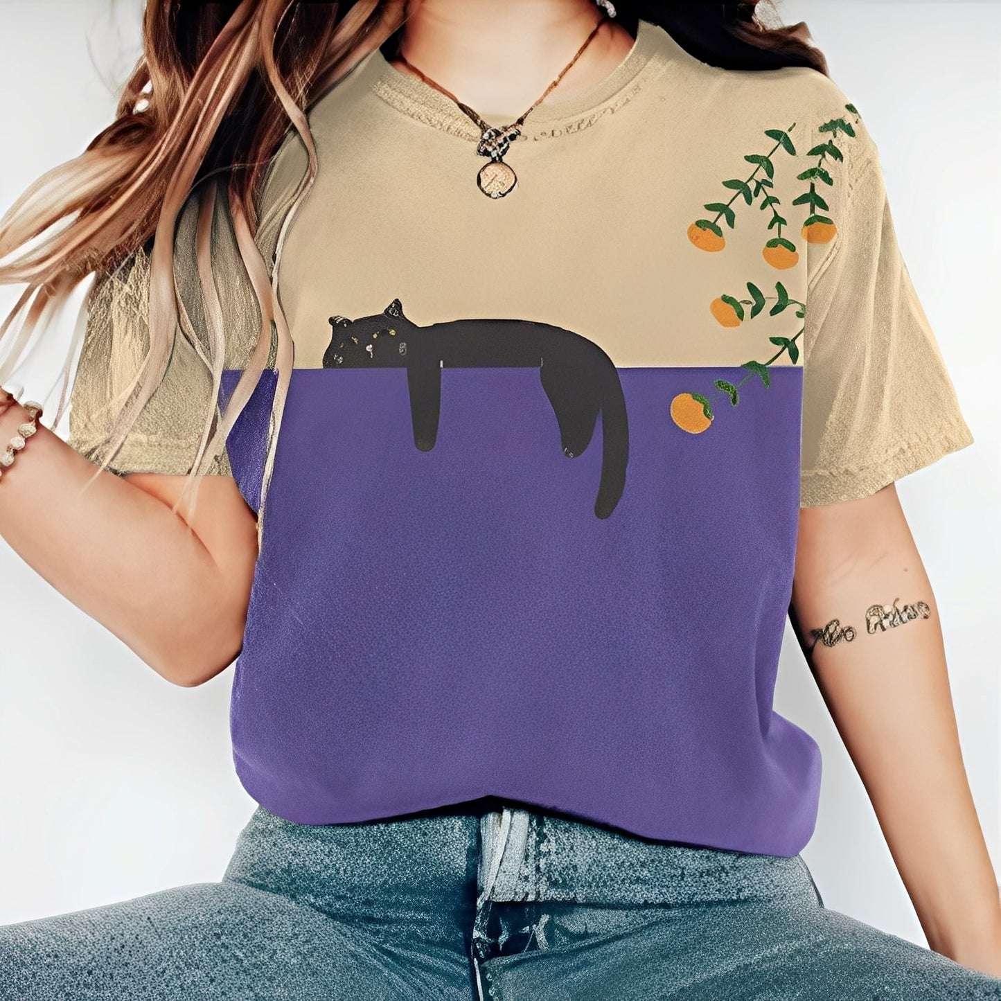 Alvina - Bequemes Damen-T-Shirt mit Muster