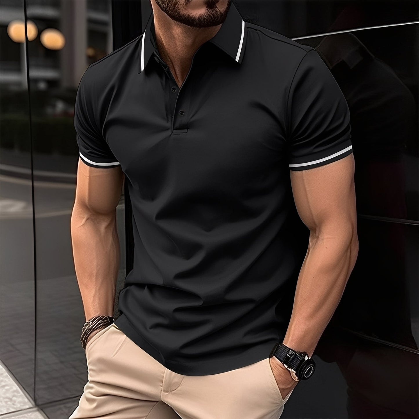 Mervyn - Bequeme, kurzärmelige Herren-Sport-Shirts