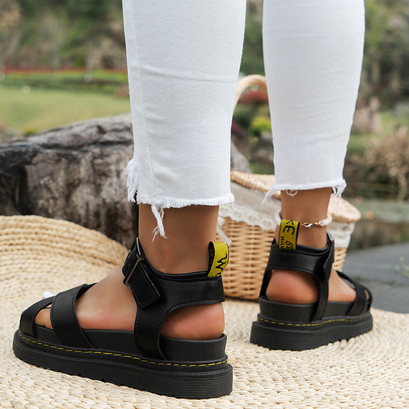 Laurelle - Modische römische Sportsandalen mit Frauen-Schnalle