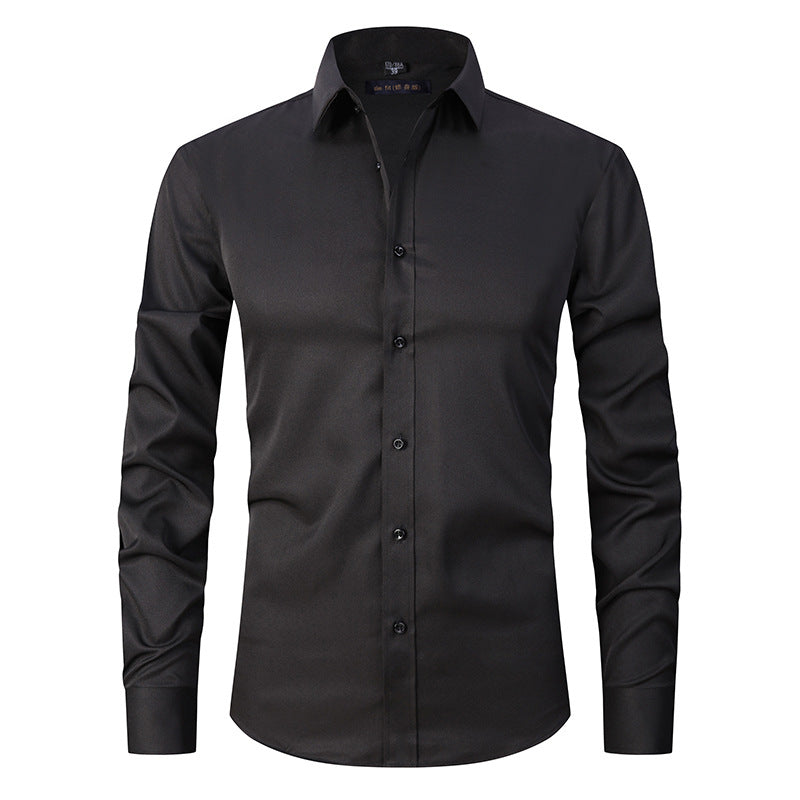 Ronan - Einfaches, schickes Herrenshirt mit langen Ärmeln