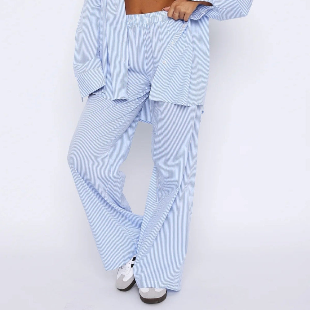 Elis – Damenhosen Breites Bein mit Hoher Taille